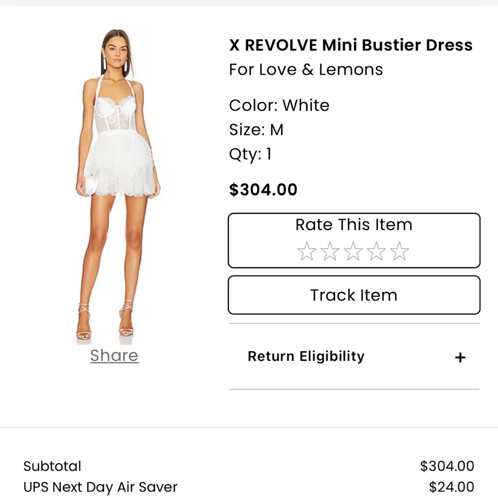 White cocktail dress